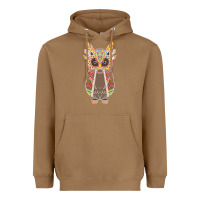 Toasted Coconut Native OWL Heavyweight Hoodie - artisFamous