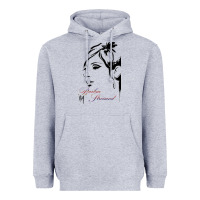 Heather Grey Design barbra streisand Heavyweight Hoodie - artisFamous