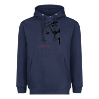Navy Design barbra streisand Heavyweight Hoodie - artisFamous