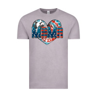 Vintage Zinc American Mama heart Vintage Tee - FaDigitalArtStudio