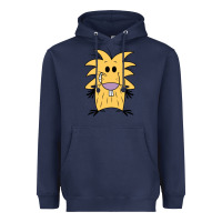 Navy norbet angry beaver Heavyweight Hoodie - artisFamous