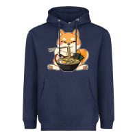 Navy shiba inu dog ramen Heavyweight Hoodie - artisFamous