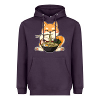 Plum shiba inu dog ramen Heavyweight Hoodie - artisFamous
