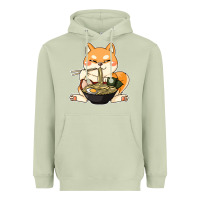 Matcha shiba inu dog ramen Heavyweight Hoodie - artisFamous