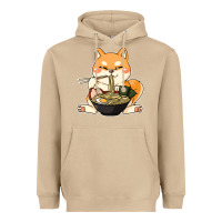 Mushroom shiba inu dog ramen Heavyweight Hoodie - artisFamous