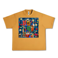 Peanut Butter christmas ho ho ho with coffee cups and ornaments with plaid seamless  Urban Heavy Tee - BundleAndBundleShop