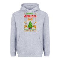 Heather Grey merry christmas Heavyweight Hoodie - artisFamous