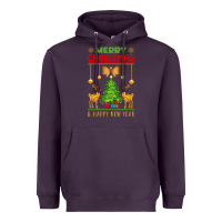 Plum merry christmas Heavyweight Hoodie - artisFamous