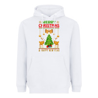 White merry christmas Heavyweight Hoodie - artisFamous