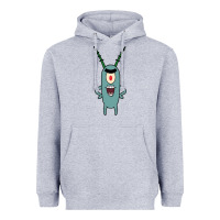 Heather Grey plankton Heavyweight Hoodie - artisFamous