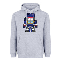 Heather Grey soundwave transformers chibi Heavyweight Hoodie - artisFamous
