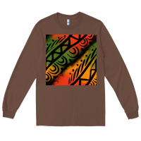 Chestnut african tribal seamless pattern Long Sleeve Tee - BundleAndBundleShop