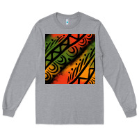 Heather Grey african tribal seamless pattern Long Sleeve Tee - BundleAndBundleShop