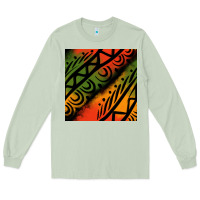 Matcha african tribal seamless pattern Long Sleeve Tee - BundleAndBundleShop