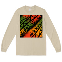Mushroom african tribal seamless pattern Long Sleeve Tee - BundleAndBundleShop