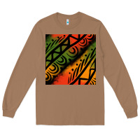 Toasted Coconut african tribal seamless pattern Long Sleeve Tee - BundleAndBundleShop