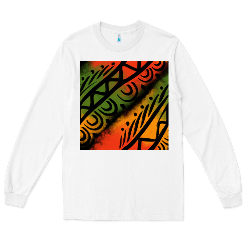 African Tribal Seamless Pattern Long Sleeve Tee by BundleAndBundleShop | Teevron