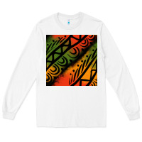 White african tribal seamless pattern Long Sleeve Tee - BundleAndBundleShop