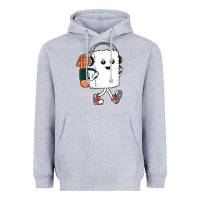 Heather Grey sushi cool Heavyweight Hoodie - artisFamous