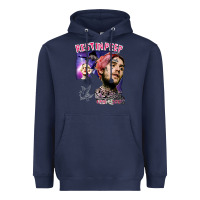 Navy lil peep Heavyweight Hoodie - artisFamous