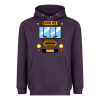Plum school bus costume cool halloween Heavyweight Hoodie - artisFamous