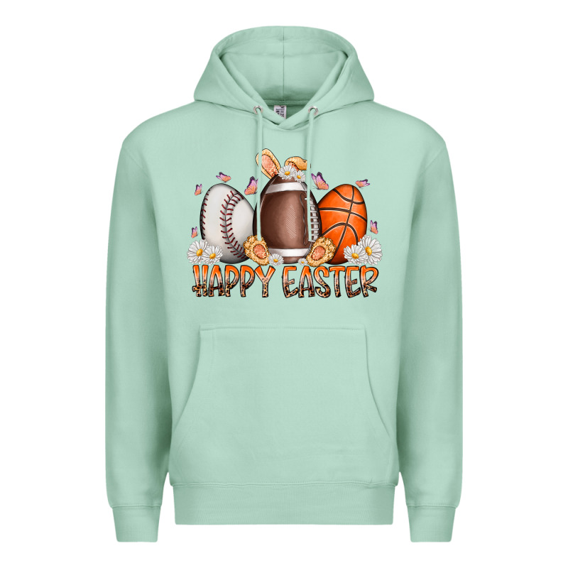 Happy Easter Day Eggs Premium Hoodie by RacoonDesign | Teevron