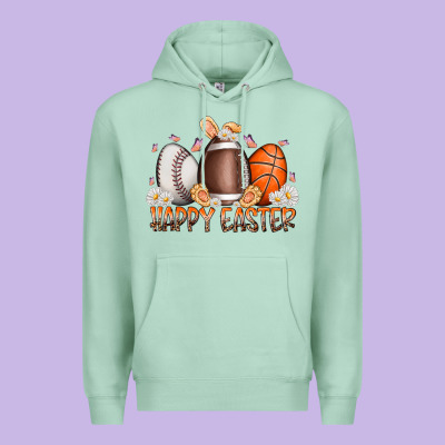 Happy Easter Day Eggs Premium Hoodie Designed By Racoondesign