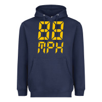 Navy 88mph funny Heavyweight Hoodie - artisFamous