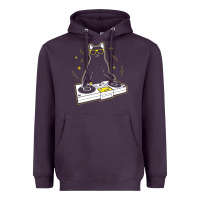 Plum cat dj Heavyweight Hoodie - artisFamous