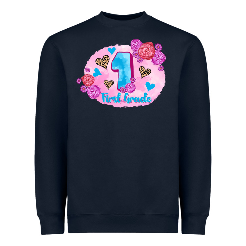 Back To School Flowers First Grade 3200x2400 Heavyweight Sweatshirt by AdoDesignShop | Teevron