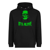Black frankenstein Heavyweight Hoodie - artisFamous