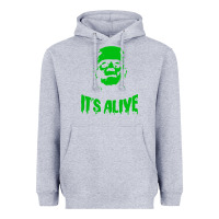 Heather Grey frankenstein Heavyweight Hoodie - artisFamous