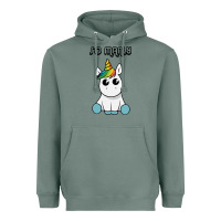 Sage so manly funny unicorn Heavyweight Hoodie - artisFamous