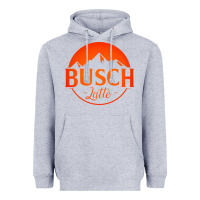 Heather Grey busch latte Heavyweight Hoodie - artisFamous