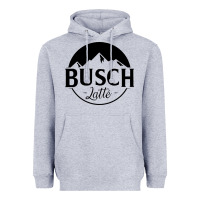 Heather Grey busch latte Heavyweight Hoodie - artisFamous