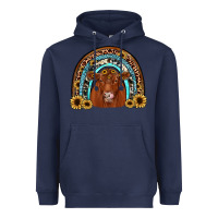 Navy red angus rainbow Heavyweight Hoodie - JahusDesignShop