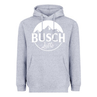 Heather Grey busch latte Heavyweight Hoodie - artisFamous
