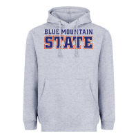 Heather Grey blue mountain state Heavyweight Hoodie - artisFamous