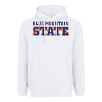 White blue mountain state Heavyweight Hoodie - artisFamous