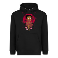 Black Black Betty Boop Heavyweight Hoodie - artisFamous