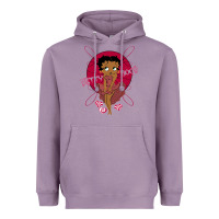 Lavender Black Betty Boop Heavyweight Hoodie - artisFamous