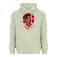 Matcha Black Betty Boop Heavyweight Hoodie - artisFamous