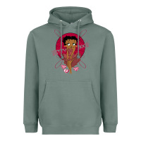 Sage Black Betty Boop Heavyweight Hoodie - artisFamous