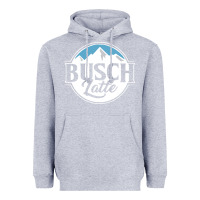Heather Grey busch latte Heavyweight Hoodie - artisFamous