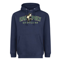 Navy cal poly mustangs Heavyweight Hoodie - artisFamous