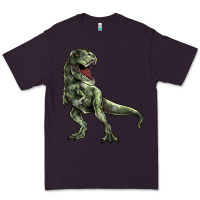 Plum T-rex Premium Tee - HowdyJamesFarm