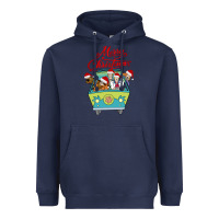 Navy Scooby Doo merry christmas Heavyweight Hoodie - artisFamous