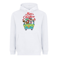 White Scooby Doo merry christmas Heavyweight Hoodie - artisFamous