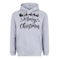 Heather Grey merry christmas Heavyweight Hoodie - artisFamous