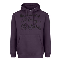 Plum merry christmas Heavyweight Hoodie - artisFamous